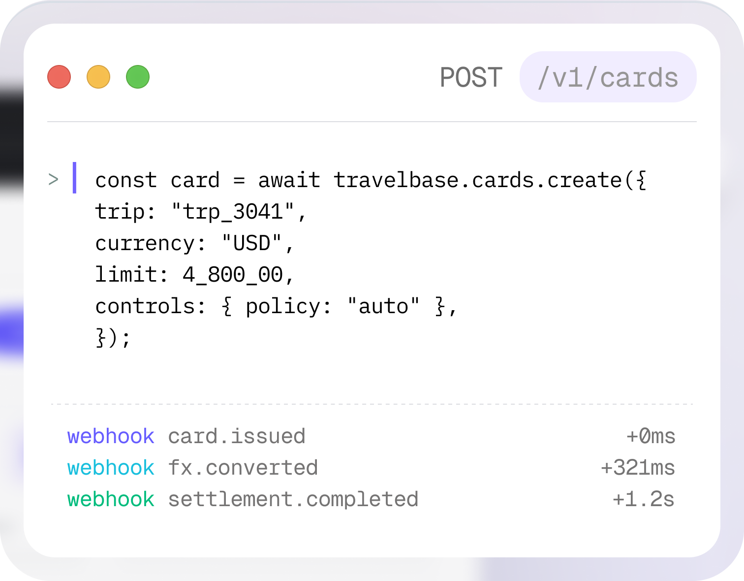 API endpoint